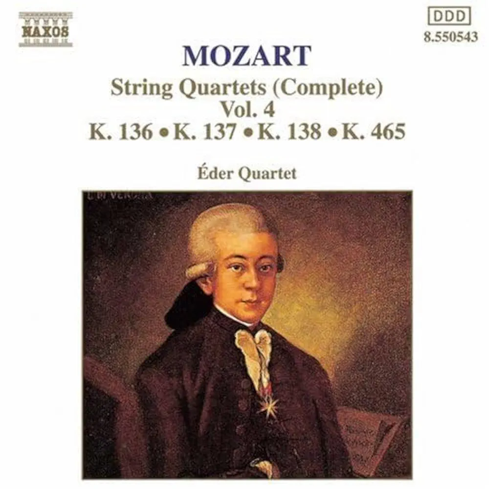 Mozart: String quartet No. 19, K. 465; Divertimenti (Quartets) K. 136, 137 & 138, Vol. 4: CDs & Vinyl