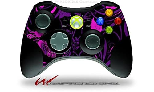 Twisted Garden Purple and Hot Pink - WraptorSkinz Decal Style Vinyl Skin compatible with XBOX 360 Wireless Controller (CONTROLLER NOT INCLUDED)