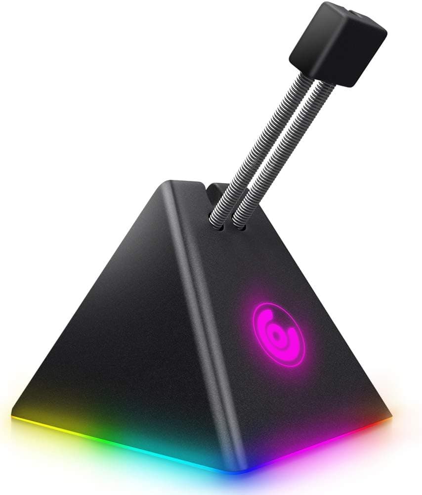 CASETHRONE Gaming Mouse Cable Management Pro,Mouse Bungee Device Pro for Esports FPS Game (RGB Pro)