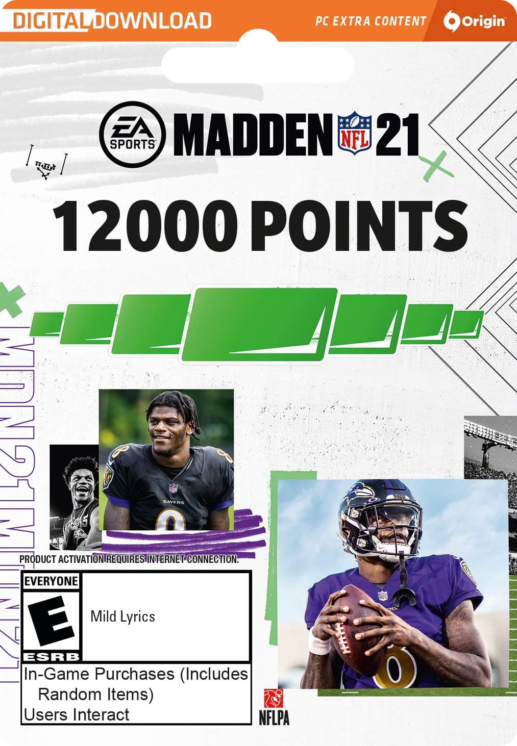 MADDEN NFL 21 - MUT 12000 Points Pack - Origin PC [Online Game Code]