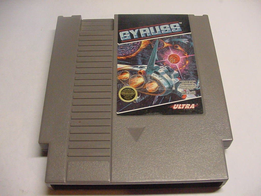 Gyruss Cartridge for the Original Nintendo Entertainment System.