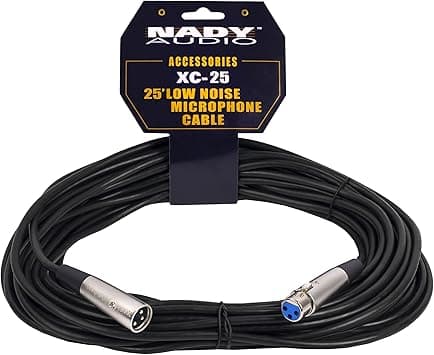Nady Xlr To Xlr Microphone Cable, 25 feet