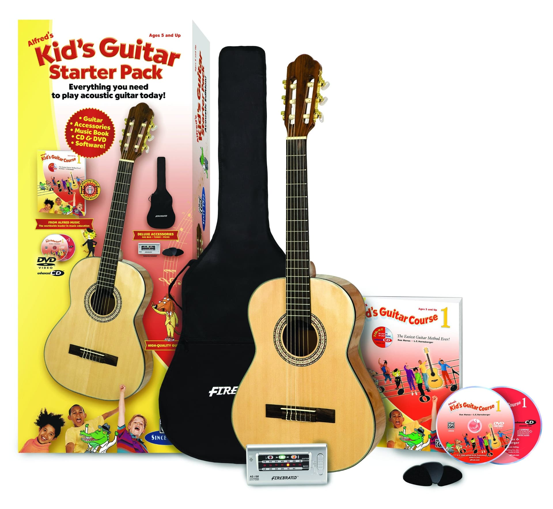 Alfred's 00-37377 Kid's Guitar Course Complete Starter Pack : Manus, Ron, Harnsberger, L. C.: Musical Instruments
